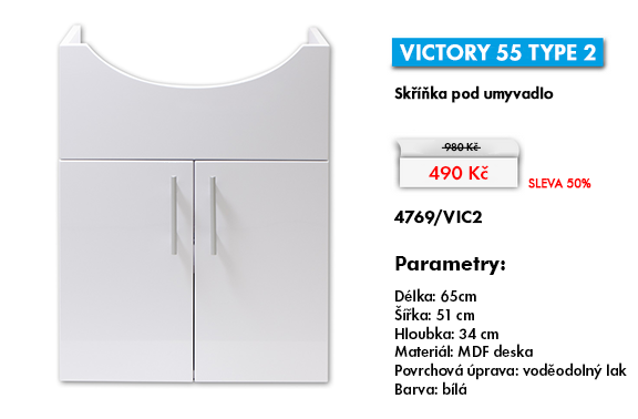 Skříňky pod umyvadlo VICTORY 55 TYPE 2 - 65 x 51 x 34 cm